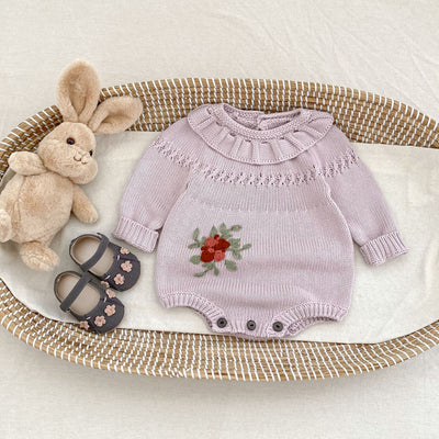 Mameluco de Punto Estampado para Bebés
