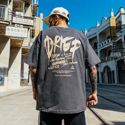 Camiseta Hombre Manga Corta Letras Graffiti Street - Image 3