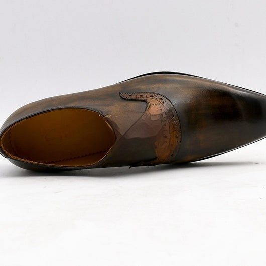 Zapatos Casuales de Cuero Gamuza con Suela de Becerro - Hombre - Image 3