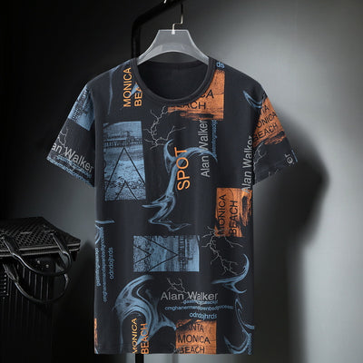 Playera Fresca Ice Silk Cuello Redondo Manga Corta Holgada - Image 3