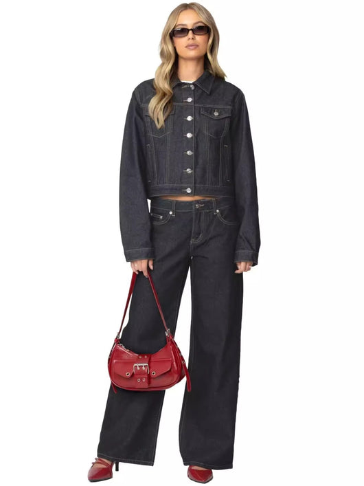 Jeans de Cintura Alta y Pierna Ancha Efecto Limpiador - Image 18