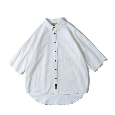 Camisa Japonesa de Color Liso para Hombre - Colección Verano - Image 3