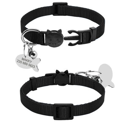 Collar de Seguridad Ajustable para Gatos con Cierre de Liberación Rápida y Placa de Identificación Personalizada - Image 16