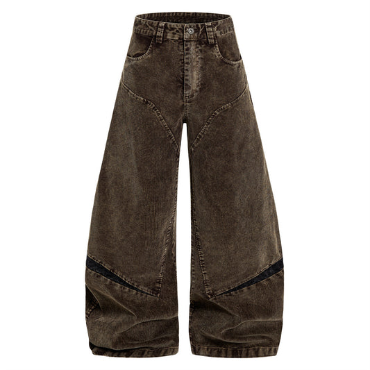 Pantalones Vintage de Pierna Ancha Estilo Americano para Hombre