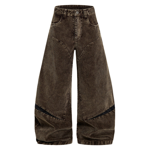 Pantalones Vintage de Pierna Ancha Estilo Americano para Hombre