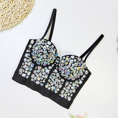 Top Corto Beaded con Diamantes - Estilo Hot Girl Elegante - Image 12