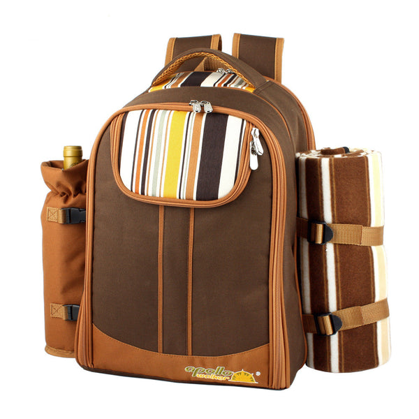 Set Completo de Bolsa Térmica para Picnic con Vajilla Portátil
