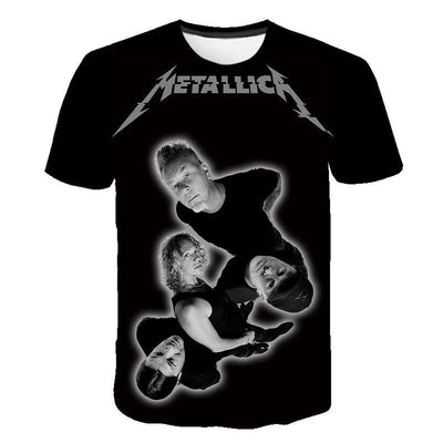 Camiseta Estampada Heavy Metal Cuello Redondo Manga Corta - Image 6
