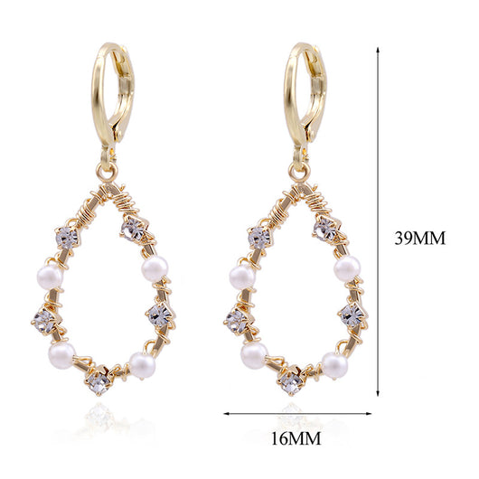 Aretes de Perla Artesanales Lujo Ligero Serie Océano - Clip Europeo Americano - Image 45