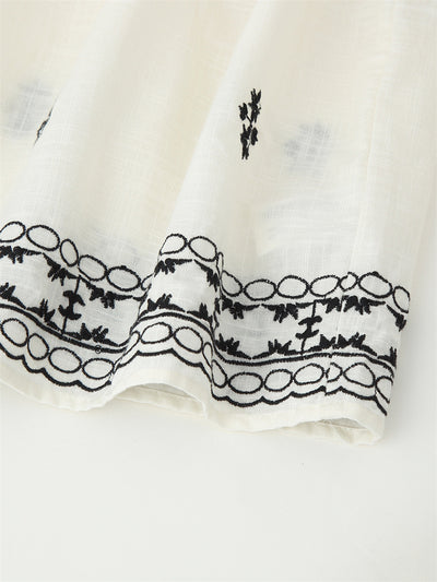 Blusa Casual Holgada con Encaje y Bordado - Manga Larga Estilo Europeo - Image 19
