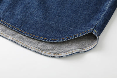 Camisa Minimalista Azul Denim para Commute Diario - Image 9
