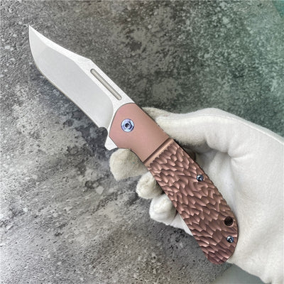 Cuchillo Plegable de Acero Reforzado con Titanio Alta Dureza - Image 11