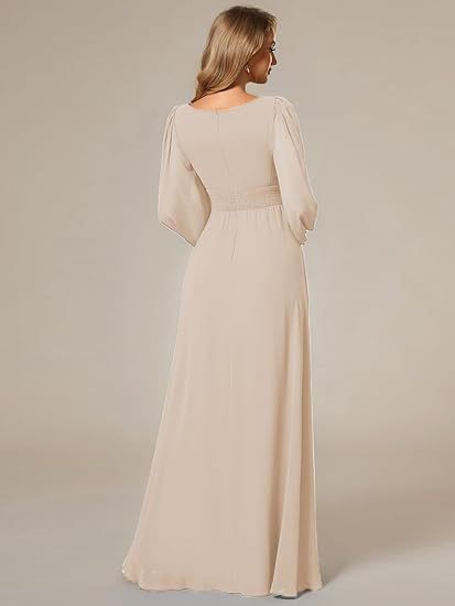 Vestido de Noche Largo en Gasa Elegante para Mujer - Image 20
