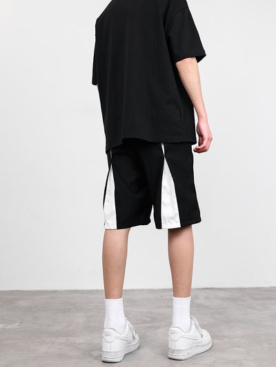 Shorts de Traje Hombre Diseño Nicho con Costuras de Contraste - Image 11