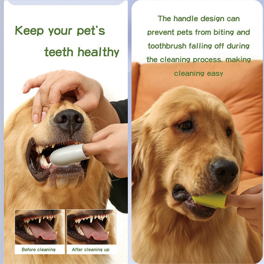 Cepillo de Dientes para Mascotas - Dedo Silicona Limpieza Oral Perros y Gatos - Image 23