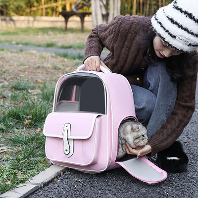 Mochila Transportadora para Gatos - Diseño Elegante y Portátil - Image 2