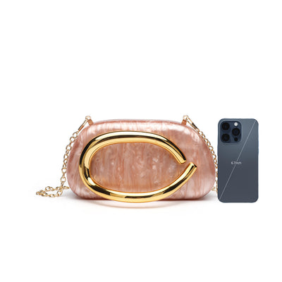 Bolso Clutch de Acrílico para Cena con Correa Cruzada - Image 11