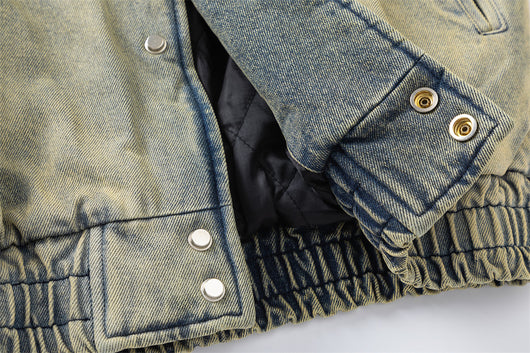 Chaqueta Denim Acolchada con Degradado de Color - Image 18