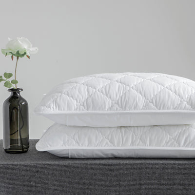 Funda Protectora de Almohada de Algodón Puro Acolchada - Image 2