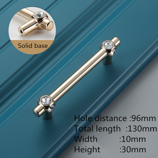 Tirador Puerta Cristal Dorado Jardín Pequeño - Image 6