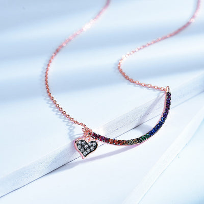 Collar de Plata 925 Arcoíris para Mujer - Image 3