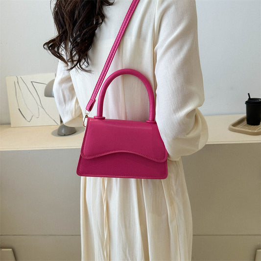 Bolsa Mensajero de Lona Elegante Color Sólido