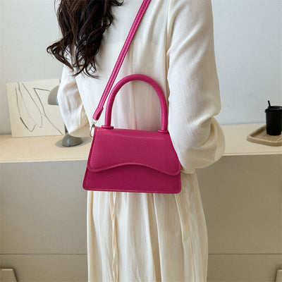 Bolsa Mensajero de Lona Elegante Color Sólido