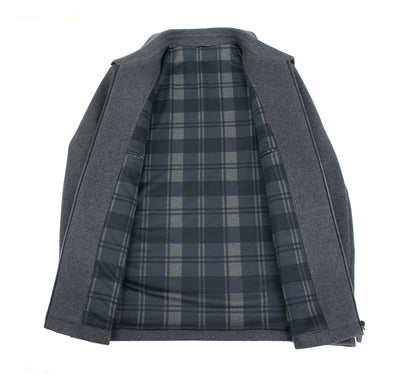 Abrigo de Lana con Cuello Polo para Hombre - Elegancia Casual - Image 12