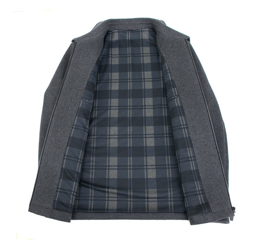 Abrigo de Lana con Cuello Polo para Hombre - Elegancia Casual - Image 12