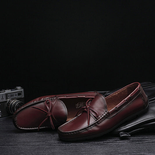 Zapatos Casuales de Cuero Estilo Coreano para Hombre