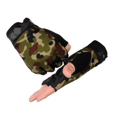 Guantes Tácticos de Medio Dedo para Exteriores Estilo Militar - Image 11