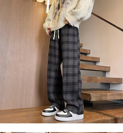 Pantalones Casuales Rectos Holgados con Caída Fluida - Image 12