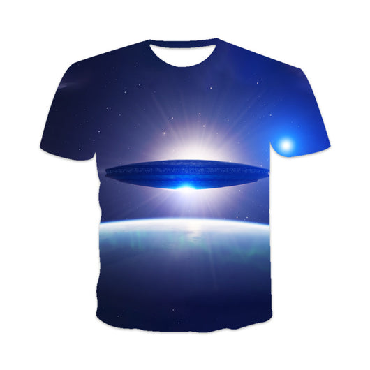 Playera Hombre Estampado 3D Digital de Última Tendencia
