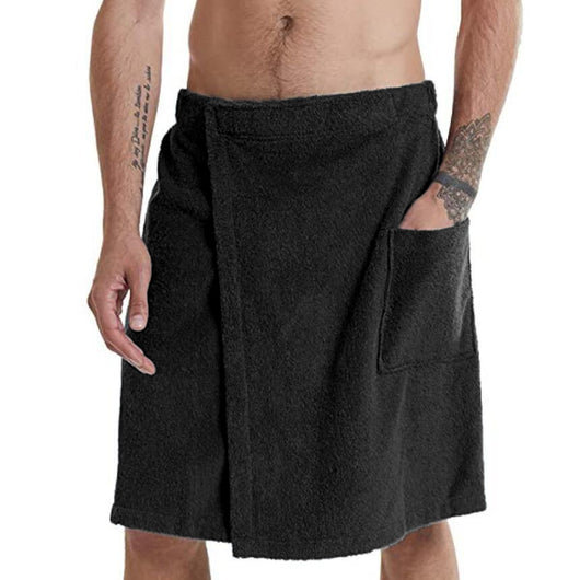 Bata de Toalla para Hombre con Cierre Velcro y Bolsillo - Image 6