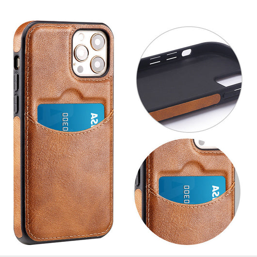 Funda de Cuero para Teléfono y Tarjetas - Diseño Ejecutivo Minimalista - Image 12