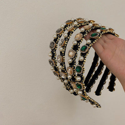 Diadema de Perlas Barrocas con Diamantes y Bordes Finos - Elegancia de Alta Gama - Image 13