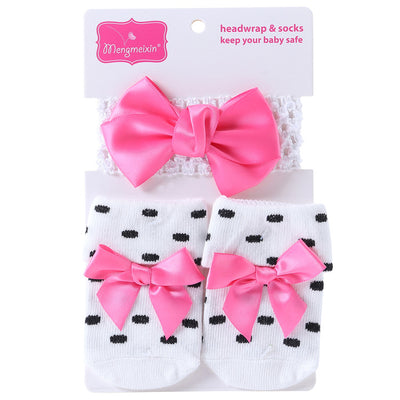 Calcetines Infantiles con Pompones 3D y Estampado de Lunares - Image 2