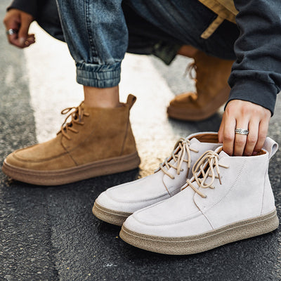 Botas Retro de Trabajo para Hombre - Zapatos Altos Casuales Otoño Invierno - Image 11