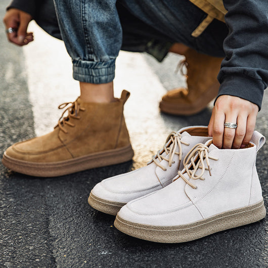 Botas Retro de Trabajo para Hombre - Zapatos Altos Casuales Otoño Invierno - Image 11