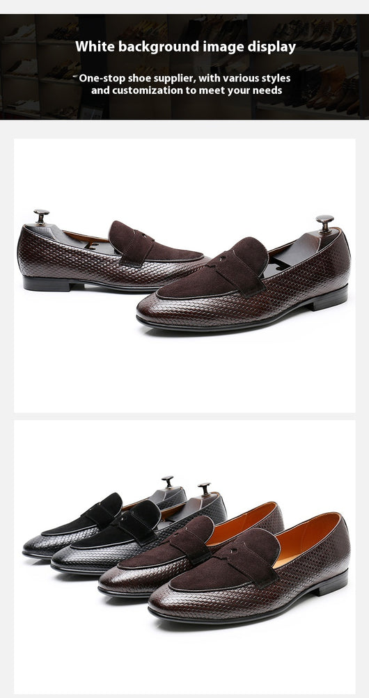 Zapatos de Cuero Ejecutivos Bajos Transpirables para Hombre - Image 8