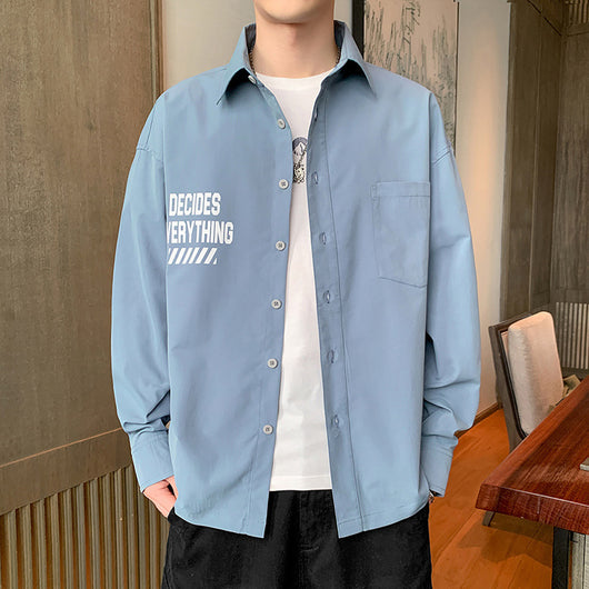Camisa Casual de Manga Larga Mutuyu para Hombre - Image 3