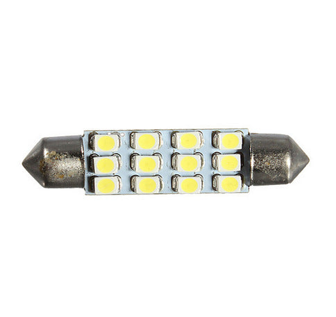 Lámpara LED de Lectura para Auto - Doble Punta 31-41mm 12SMD
