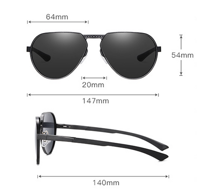 Gafas Polarizadas de Aleación Aluminio-Magnesio Montura Grande - Image 11