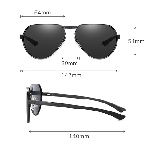 Gafas Polarizadas de Aleación Aluminio-Magnesio Montura Grande - Image 11
