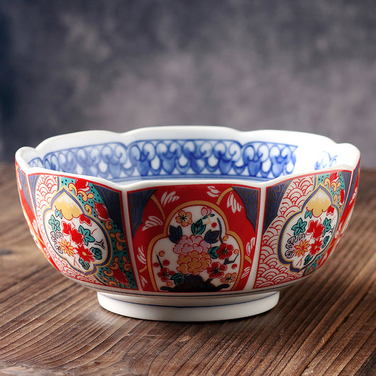 Plato Hondo de Cerámica Japonesa con Pintura Tradicional Retro - Image 19