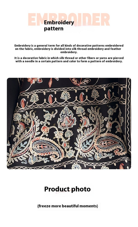 Chal Bordado Étnico para Mujer - Diseño Tradicional - Image 22