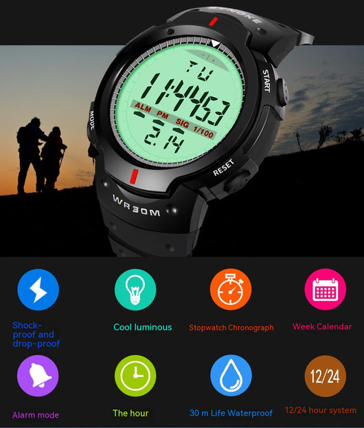 Reloj Deportivo Inteligente Pantalla Grande Resistente al Agua para Montaña y Aventura - Image 21