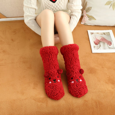 Calcetines Térmicos Navideños para Mujer - Felpa Gruesa Calientita para Casa y Reposo - Image 3