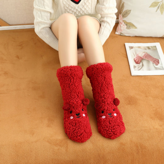 Calcetines Térmicos Navideños para Mujer - Felpa Gruesa Calientita para Casa y Reposo - Image 3