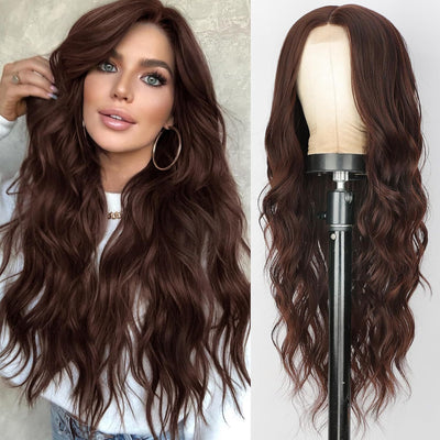 Peluca Frontal de Encaje Estilo Europeo y Americano para Mujer - Image 24